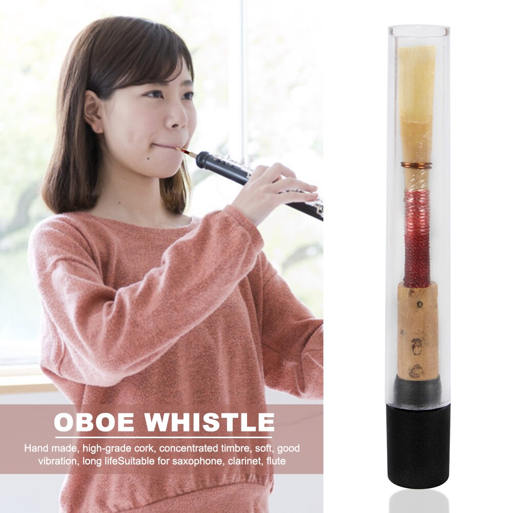 Handgemaakte Zachte Hobo Riet Natuurlijke Hobo Fluitje Wind Instrument Onderdelen Accessoires Riet Hobo Kurk Fluitje Houtblazers