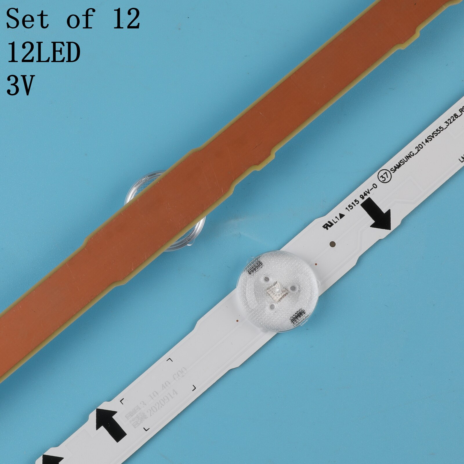 12 PCS LED backlight strip for Samsung UE50HU6900 UN50HU6950F UE50HU7000 BN96-32178A 32179A DUGE-500DCA 500DCB-R3 2014SVS_UHD_50