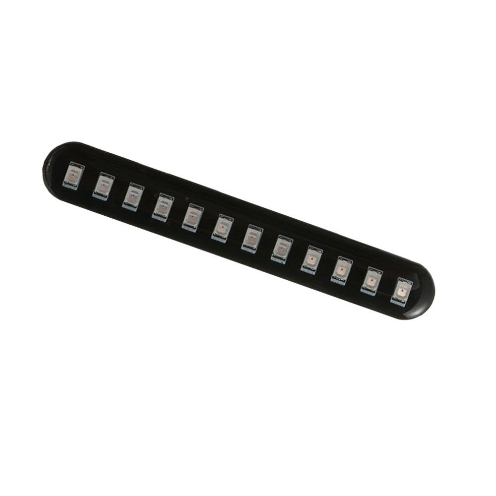 1PC 12 LED moto barre lumineuse bande frein arrêt clignotant plaque d'immatriculation lumière: Default Title
