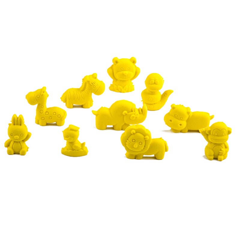 10 Stks/set Dieren Klei Zand Strand Speelgoed Voor Kids Kinderen Diy Piramide Mold Building Model Fun Zoo Outdoor Speelgoed zomer