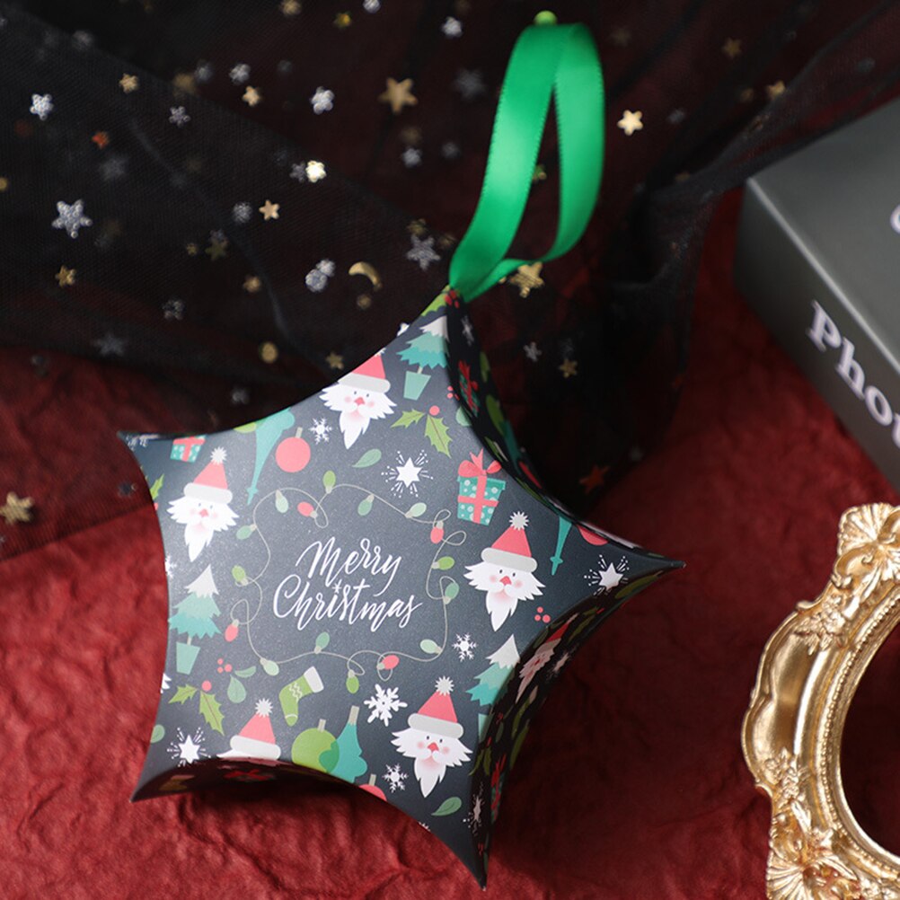 Kerstcadeau Dozen Kerst Papier Dozen Chocolade Snoep Goodies Dozen Papier Gunst Behandelen Prachtige Kerstcadeau Dozen