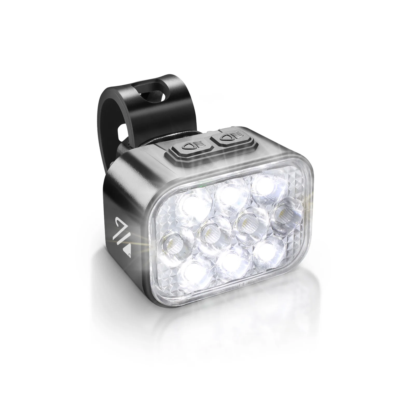 BUCKLOS Bike Lamp Set 1100mAh 350mAh Bicycle Front Tail Light USB Rechargeable Bicycle Headlight Taillight Ultralight Lights: WHITE