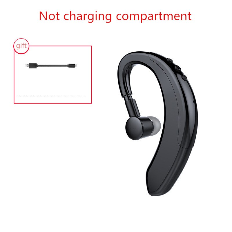 latest TWS Bluetooth 5.0 wireless headset stereo ear hook sports headset business driving hands-free headset with microphon: A