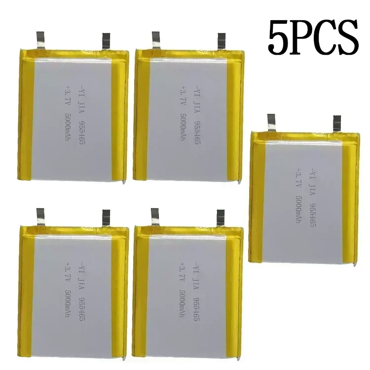 955565 , Batería de litio de gran capacidad de 5000 mAh 18,5 Wh, 955465 , Batería de polímero de litio, utilizada para productos digitales, ,: Gris oscuro