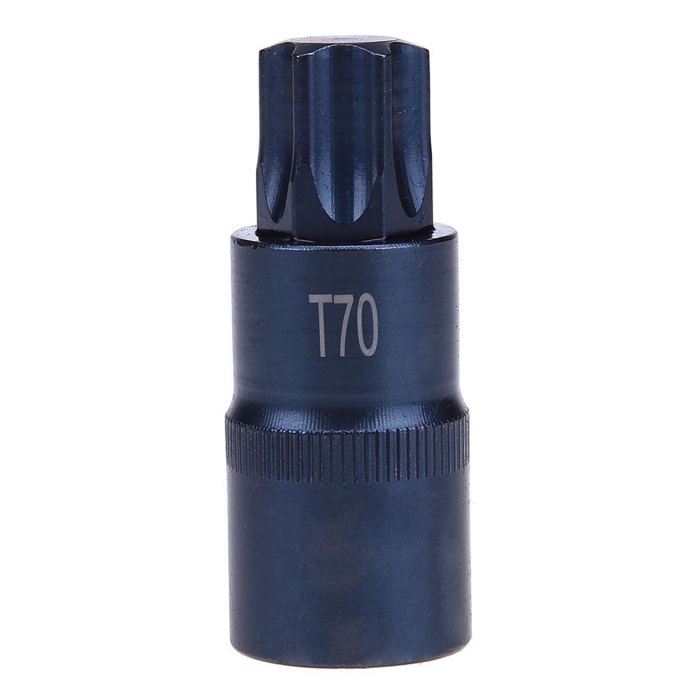 Torx Screwdriver Bit Tool 1/2 Socket Bits Adapter T20 T25 T27 T30 T35 T40 T45 T50 T55 T60 T70 1/2 inch Adapter Hand Tool: T70