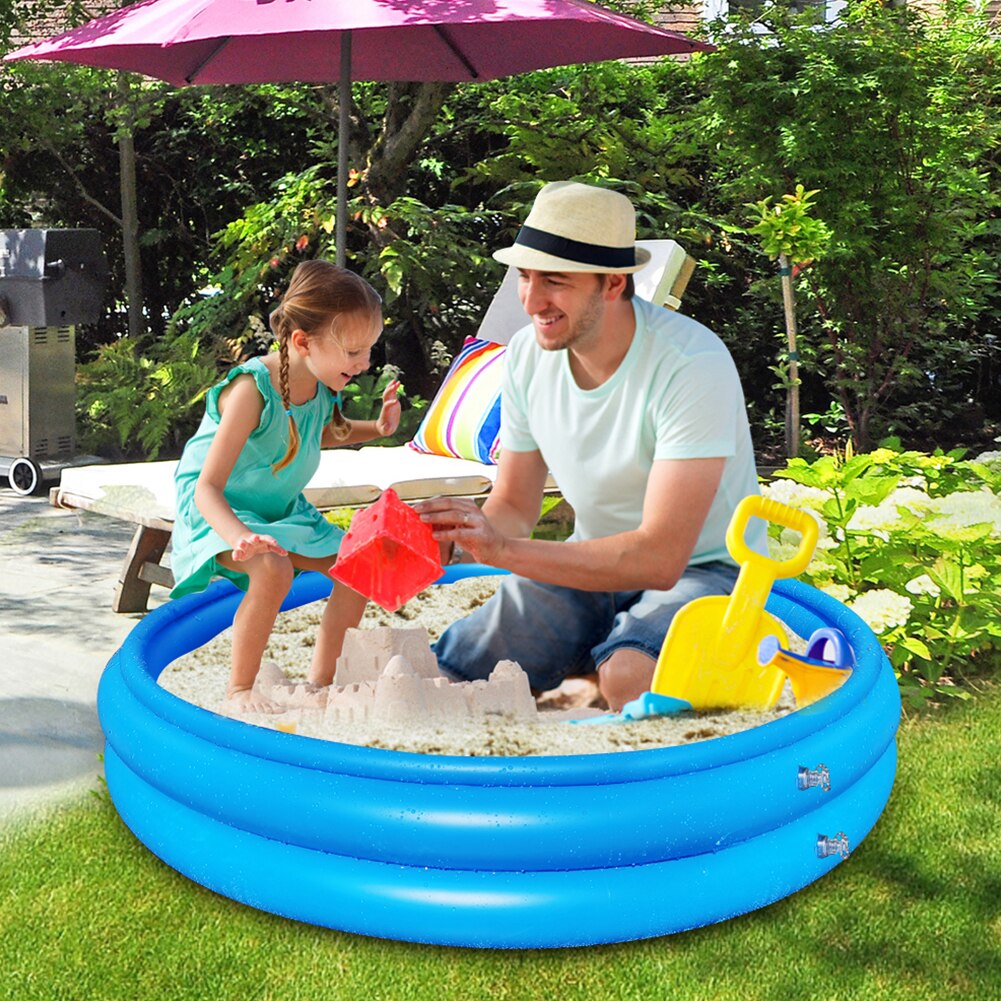 Boys Girls Inflatable Splash Pad 3 Layers Swimming For Kids PVC Backyard Summer