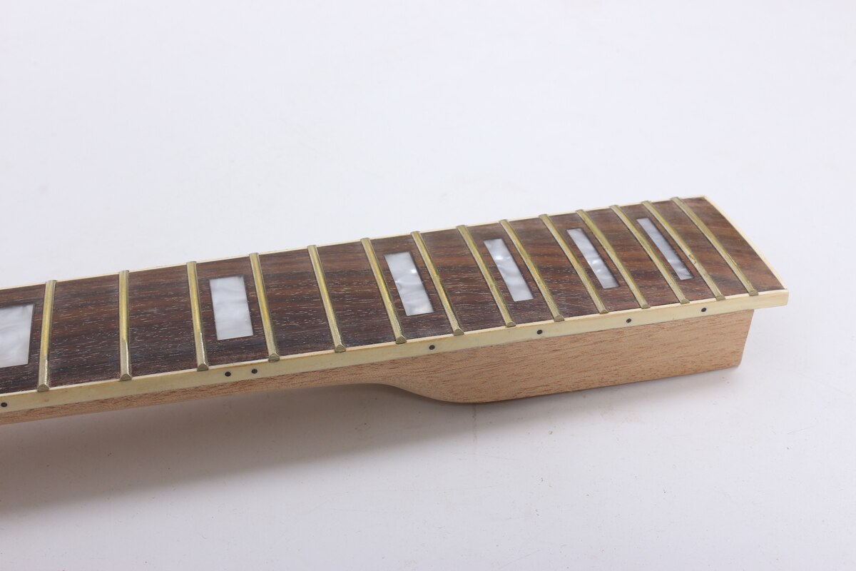 Mástil de guitarra eléctrica de caoba y palisandro, diapasón 22 trastes, 24,75 pulgadas, # XLP3