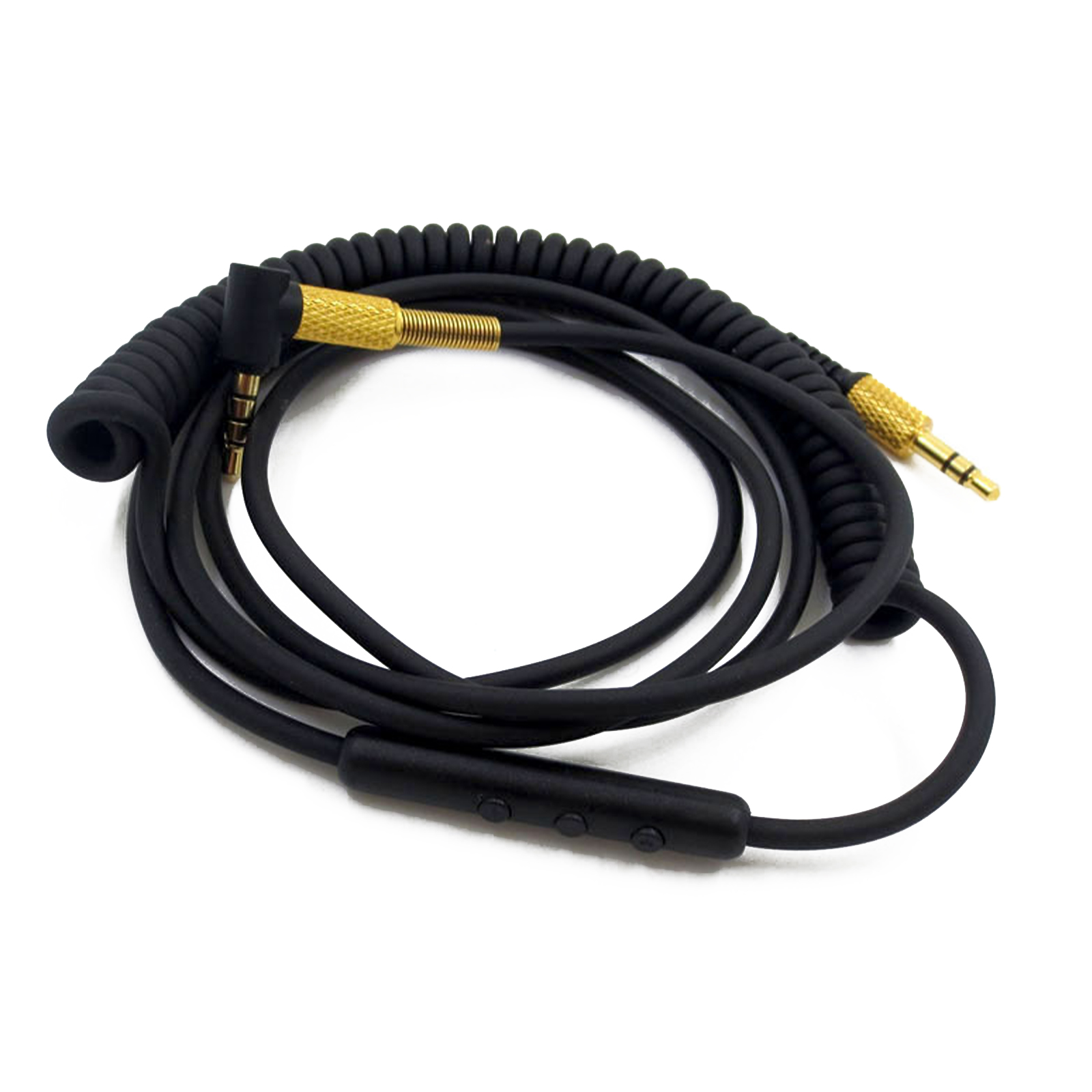 Vervangende audiokabel voor marshall major ii hoofdtelefoon, 130cm jack 3.5mm geschikt voor marshall monitor on-ear pro hoofdtelefoons met microfoon.