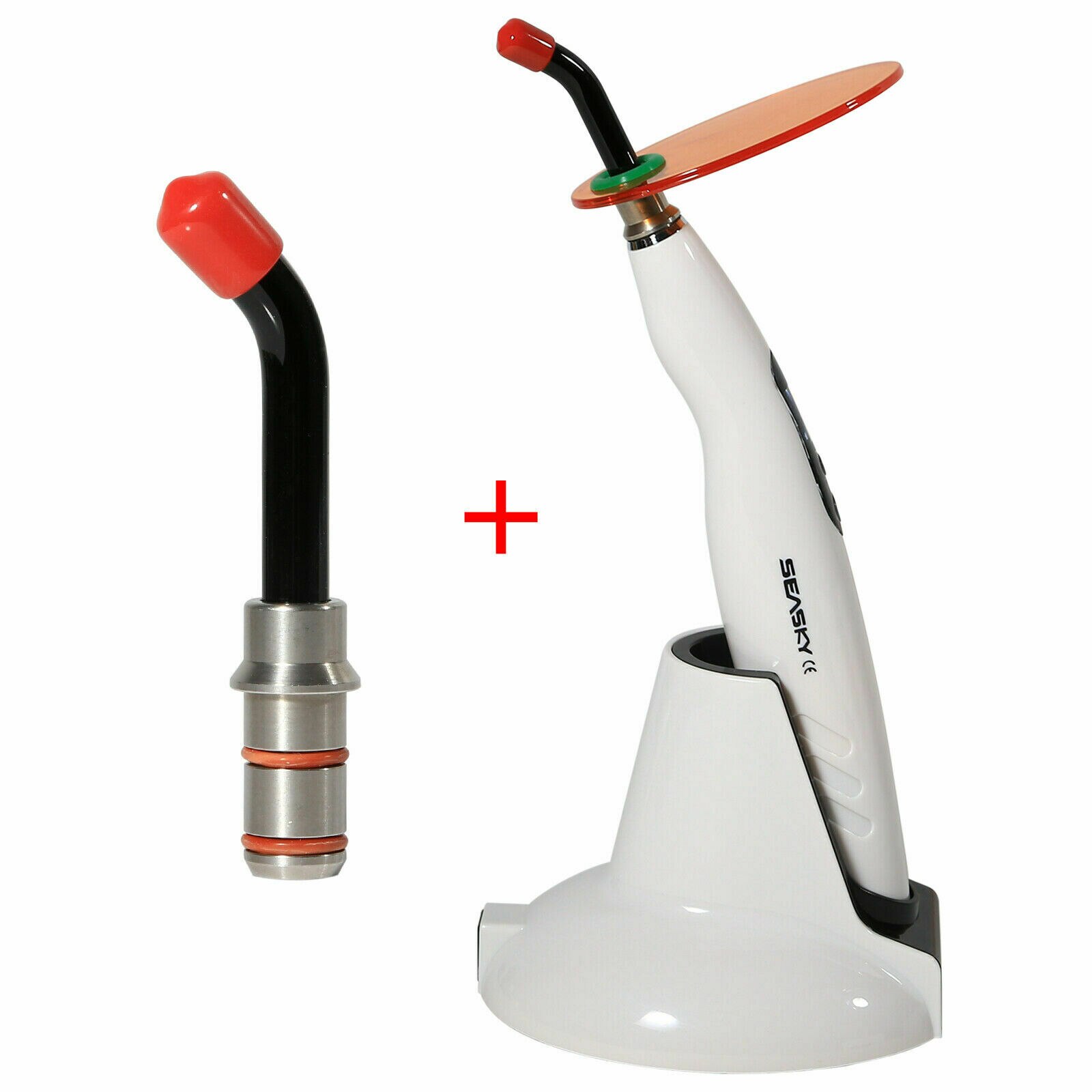 Tandheelkundige Led 5W Curing Light Cure Lamp1400mW/Cm ² Vier Werkingsmodi LED-B Draadloze Draadloze Composiet Hars Specht Stijl: Curing light and tip