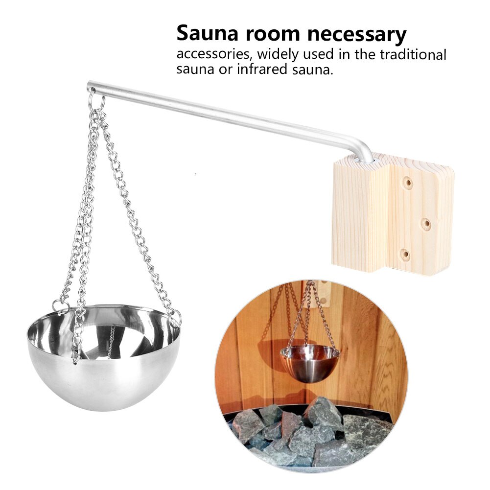Rvs Sauna Aroma Kom Cup Etherische Olie Kom Sauna Accessoires