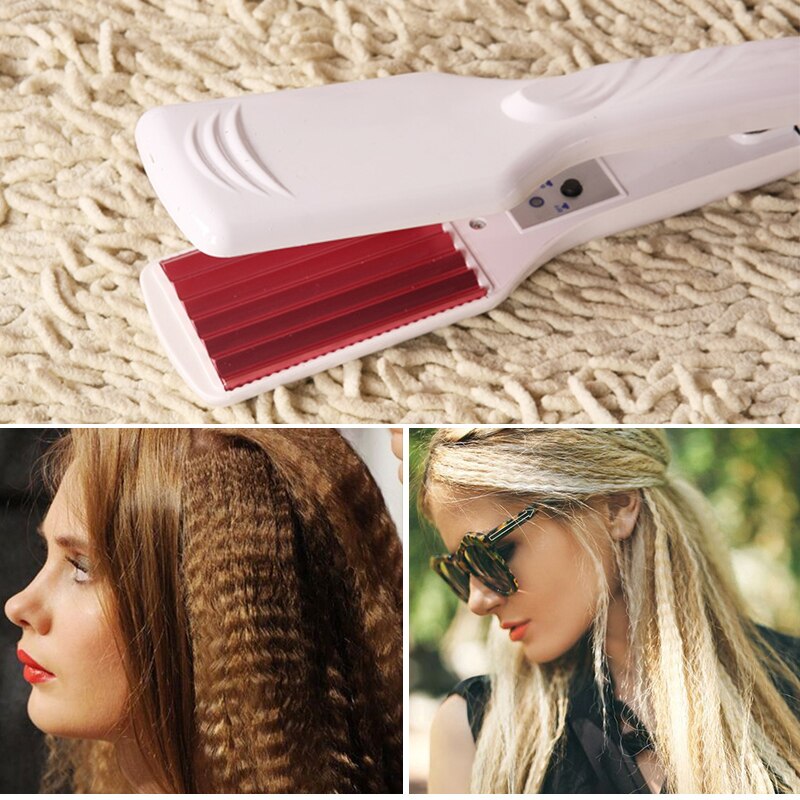 Corrugated Iron Hair Straightener Iron Hair Crimper Irons Fluffy Wave Iron Chapinha Corrugation Flat Irons Wave Styling Tools