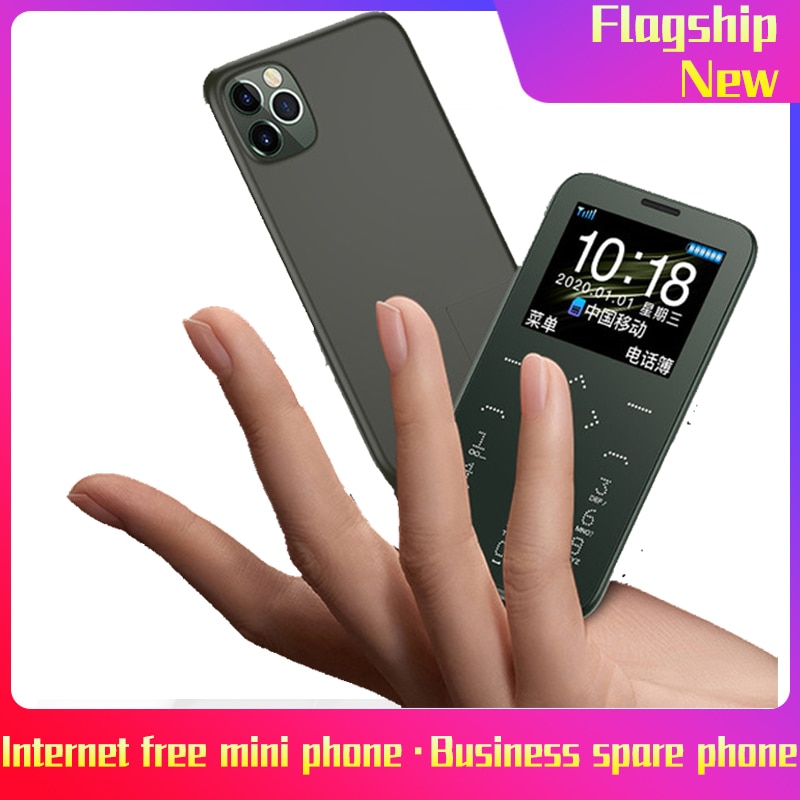 Ultra Dunne Mini Mobiele Kaart Telefoons Telefoon Gsm Cdma Sim-kaart Voor Student Unlocked Mini Pocket Draadloze Telefoons Draagbare Hifi