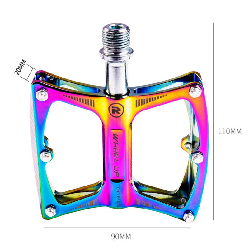 1 Paar Wiel Up Fiets Pedaal Aluminium Lager Mountainbike Pedaal Antislip Kleurrijke Pedaal Voor Mtb Fiets Fiets accessoires