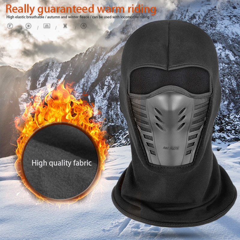 Outdoor Winter Fietsen Fleece Warm Full Face Cover Anti-Dust Winddicht Ski Mask Snowboard Hood Anti-Dust Bike thermische Sjaal