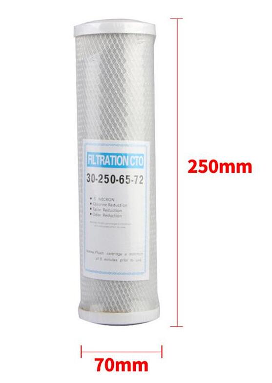 Activated Carbon 10 inch Water Filter Water Purification System Compatible Whole House RO CTO 5 Micron