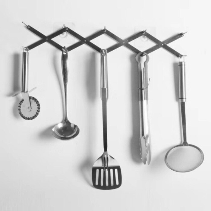 Multifunctionele Intrekbare Opbergrek Vouwen Keuken Gadget multifunctionele Rvs Dampende Pot Rack