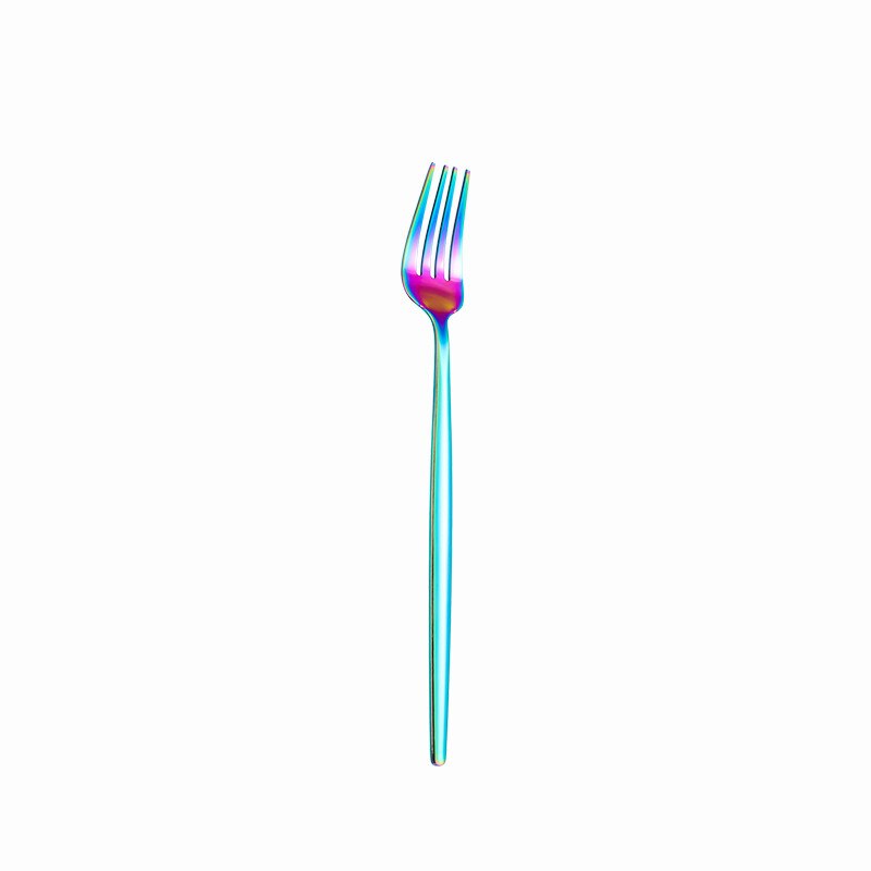 4 teile/satz Dinner Set Edelstahl Besteck Set Messer Gabeln Weihnachten Löffel mit Lange Griff Set Portable Geschirr Geschirr