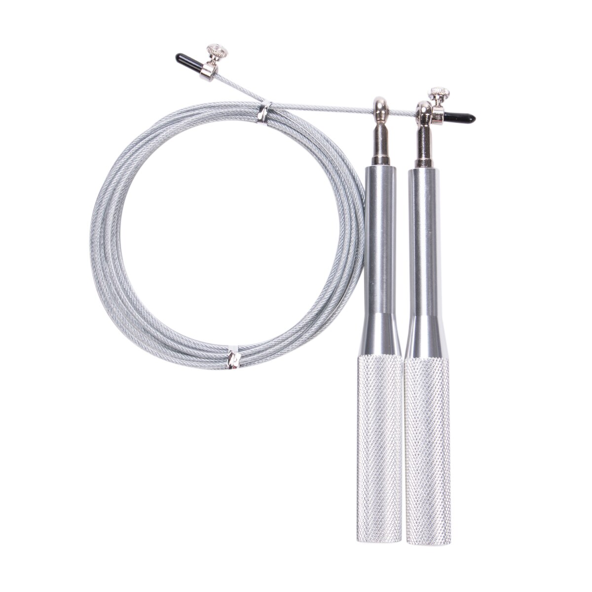 Wire Skipping Adjustable Jump Rope Fitness Sport Gym Exercise Equipment Tool Adjustable Bearing Speed Fitness: Silver