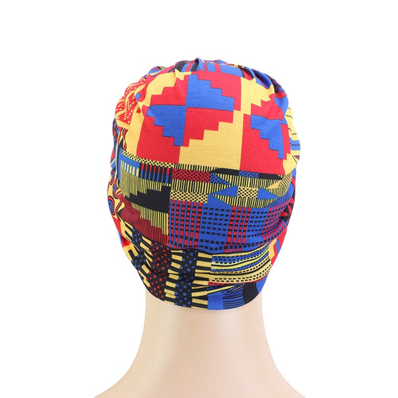 Trendiga bohemien tryckt tallrik blomma hijab kepsar afrika wrap huvud turban hatt redo att bära inre hijabs för kepsar turbante motorhuv