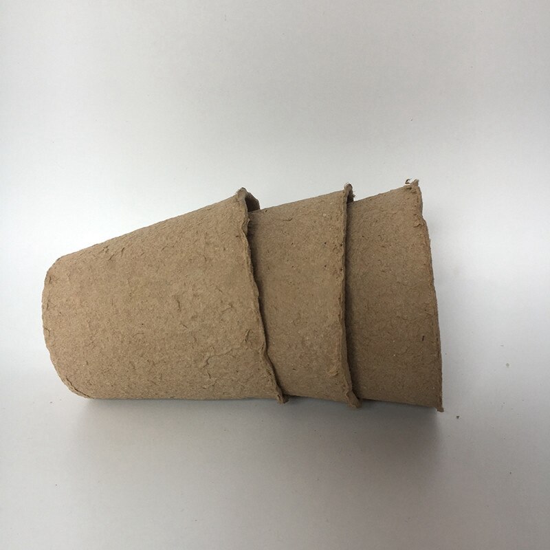 100Pcs Biodegradable Pulp Pots Plants Seedling Raising Pot Vegetable Fruit Nursery Tray Pot Cup Garden Supplies