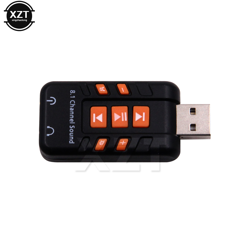 8.1 USB Stereo Audio Adapter External Channel Sound Card for Windows XP/2000/Vista/7 3D USB Audio Adapter for PC and Laptop