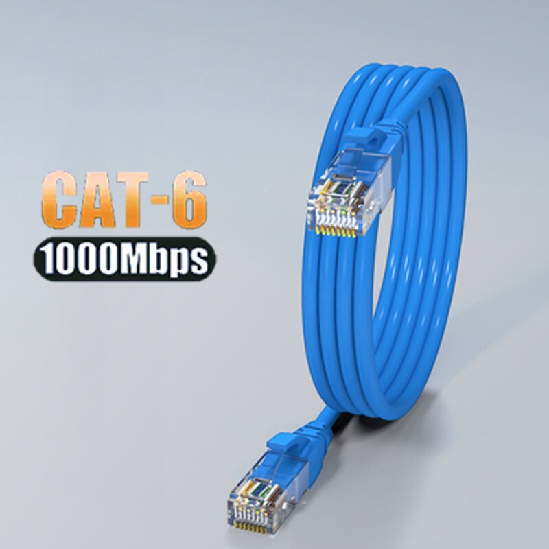 Cat6 Ethernet Cable UTP 1000Mbps Hight Speed RJ45 Network Cable 30m Gold Plated Connector for Router Modem CAT6 Lan Cable 5m 20m: Blu / 20m