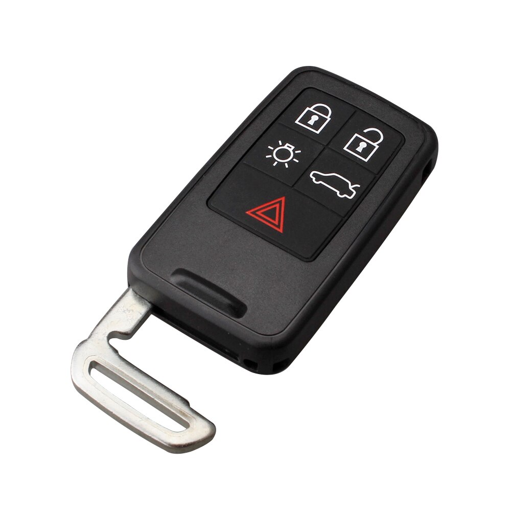 QWMEND for Volvo Shell 5 Buttons Replacement Car Remote Key Fob Case for Volvo XC60 XC40 S90 V40 XC70 V70 S40 V50 Car Key Cover