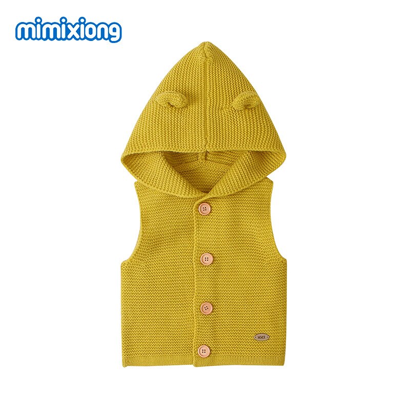Chalecos de punto para bebés y chalecos de para niños suéteres chaleco con capucha ropa infantil