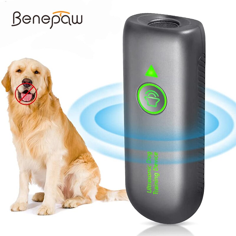 Benepaw Ultraschall Hund Repeller Gebaut-in Taschenlampe Anti Bellen Gerät 2-in-1 Sicher Hund Ausbildung Hilfe bellen Abschreckung