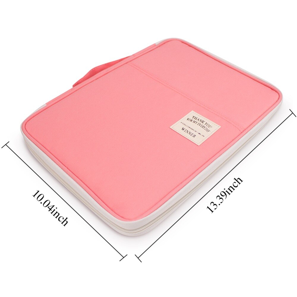Multi-Functionele A4 Documenten Zakken Portfolio Organisatoren Waterdichte Travel Pouch Ritssluiting Case Voor Ipads, Notebooks, Pennen