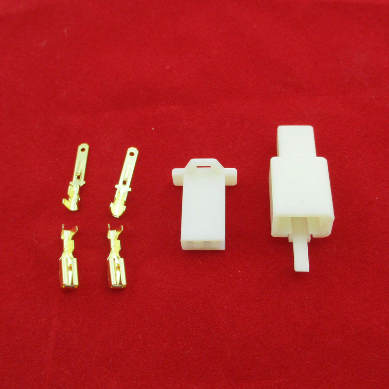 XLSION 2 Pins Electrical Wire Connector Terminal Harness Plug Socket For Pit Pocket Mini Bike Go Kart ATV Scooter Moped