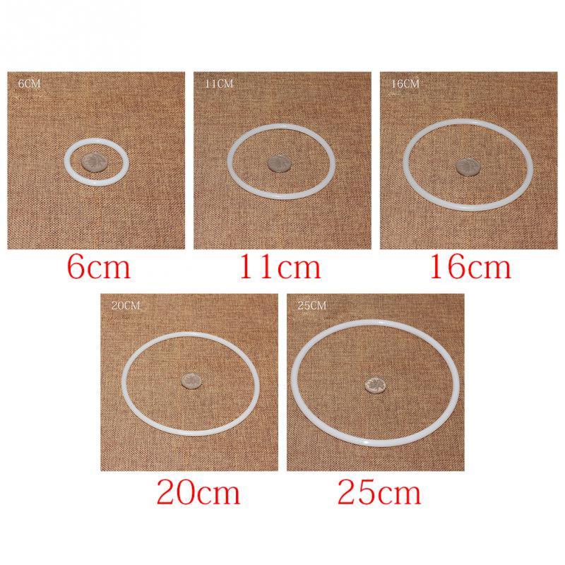 6cm/11cm/16cm/20cm/25cm DIY Dreamcatcher Ring Accessories Plastic Crafts Durable Round White Large Hoops for Dreamcatcher #63