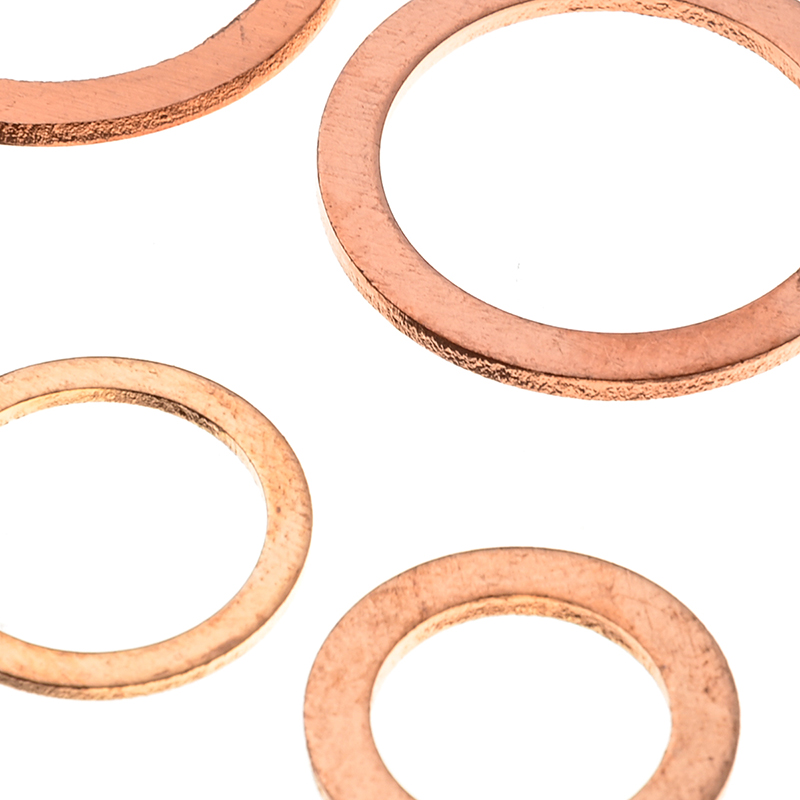 150PCS M6-M22 Diverse Koper Washer Pakking Set Platte Ring Afdichting Assortiment Kit met Plastic Doos Voor Hardware Accessoires