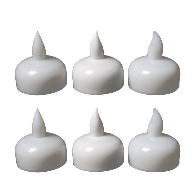 Waterproof Decorative Small LED Floating Candles for Wedding Party SPA Bath: 4Pcs Warm White