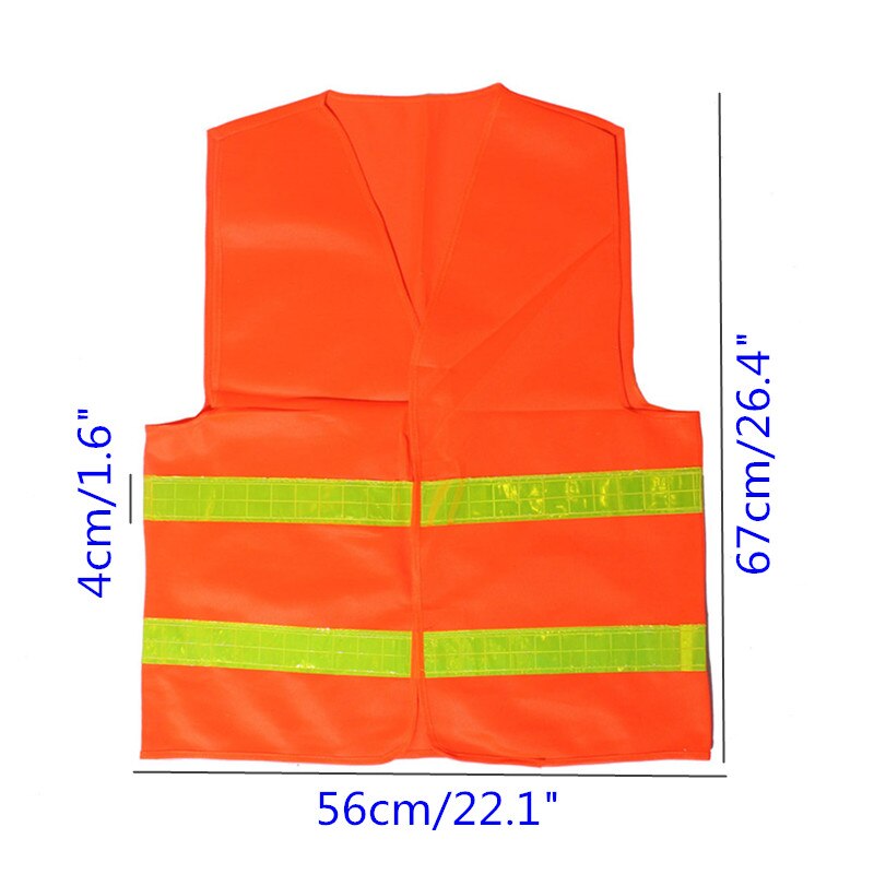 High Visibility Reflective Safety Vests Environmental Sanitation Coat: Orange