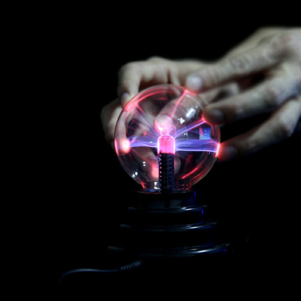 Plasma Globe Light Touch Sensitive Lights USB Globe Sphere Crystal Light Lamp for Office Desk Kids Child Party Birthday Fes