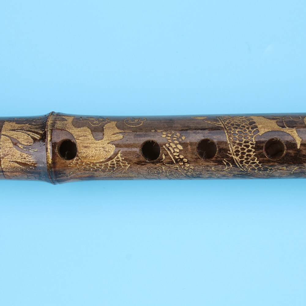 Traditional Dizi Flute - Purple Bamboo - G Key - 6 Holes - Chinese Musical Instrument