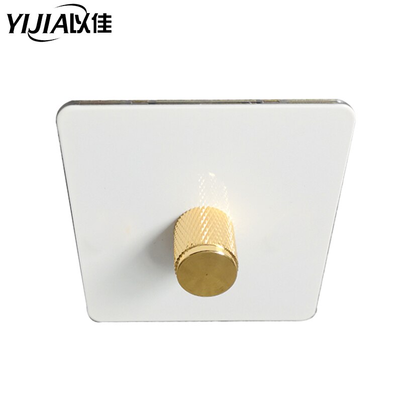 Wallpad simple LED gradateur interrupteur 1Gang électrique lumière luminosité régulateur Antique laiton norme ue avec griffes
