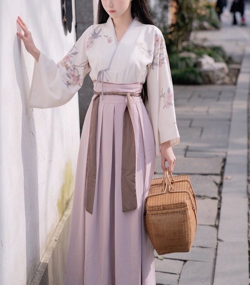 Kimono de manga larga para mujer, vestido tradicional coreano, Yukata, Hanbok, Hanfu estampado, algodón