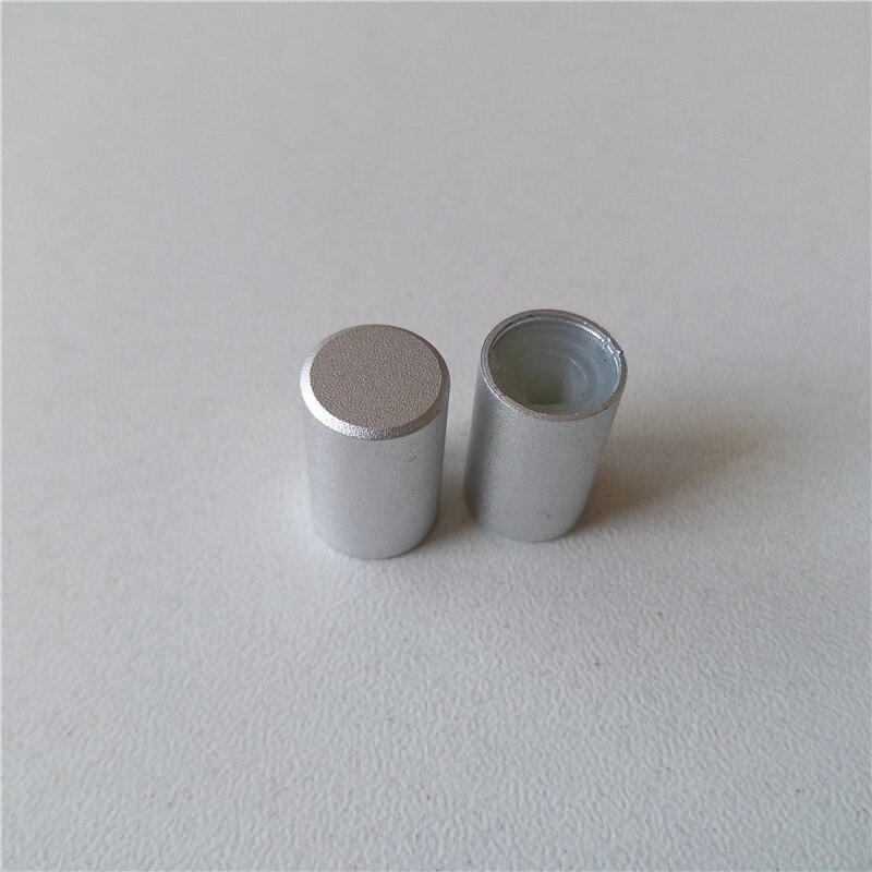 15 stk aluminium plast hette potensiometer knott skrubb 10*15.5*3.2mm bil knott bryter lys knapp hette lett berøringe mikrobryter