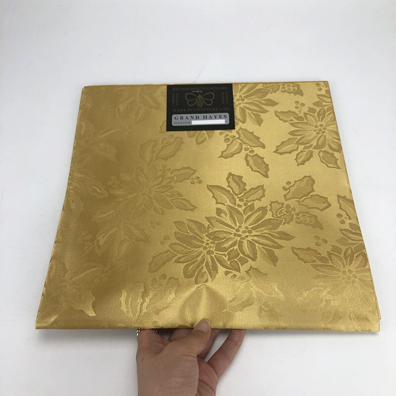 Newest teal green nigerian gele headtie fabric 1pcs/bag HLX043 wedding aso ebi african regular headtie: gold