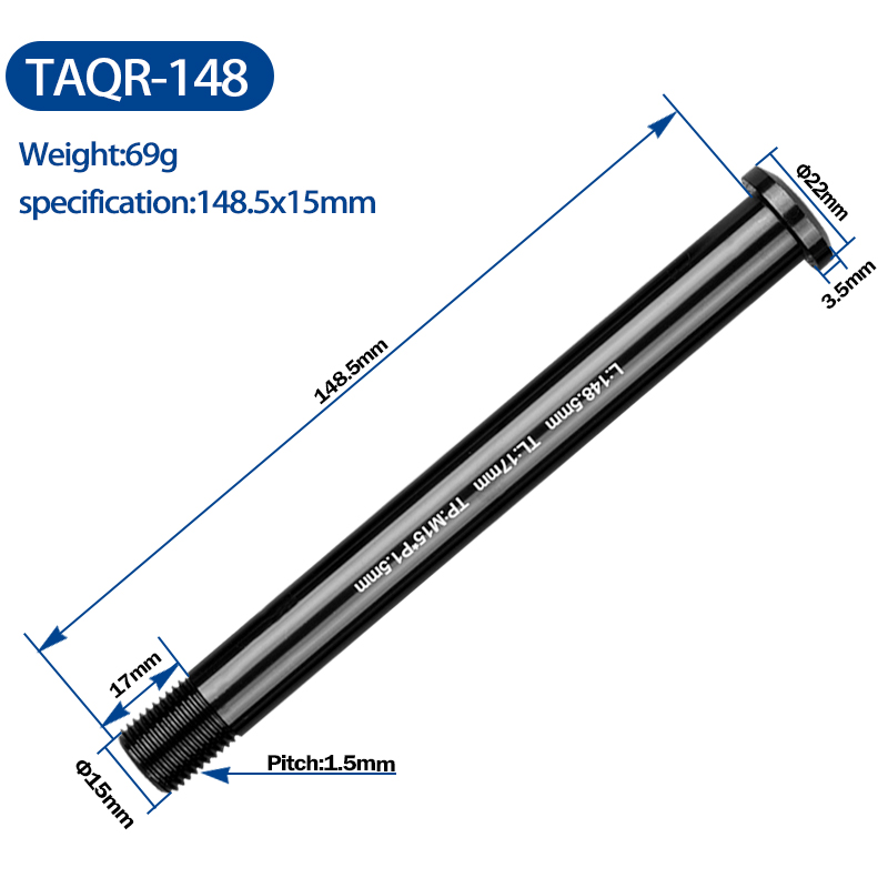 148 x 12mm 142 x 12mm 100 x 15mm 110 x 15mm för carbon ram cykel snabbkopplingsspett axel genomgående delar: Taqr -148 15mm