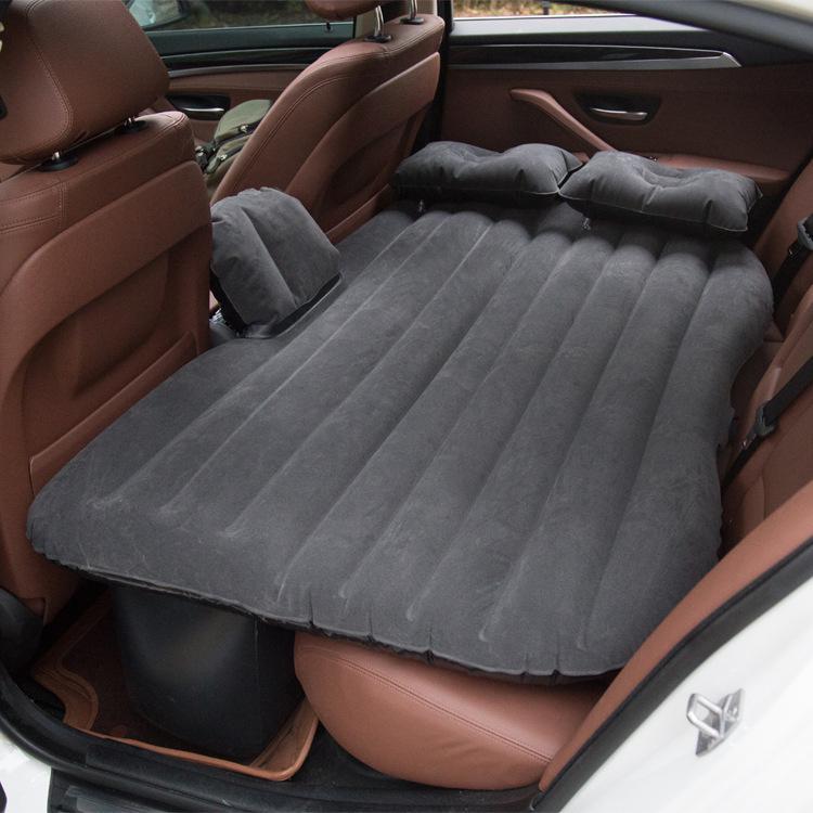 Colchón hinchable para coche, cama de viaje, cama de aire inflable de PVC Universal para asiento trasero, sofá multifuncional, 1 Juego: SILVER