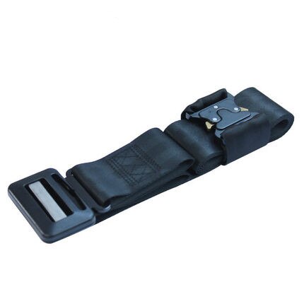 Retenedor de ajuste de cinturón de seguridad para niños, asiento de seguridad, simple y portátil, correa de sujeción de cuello anticorrea para automóvil: Black
