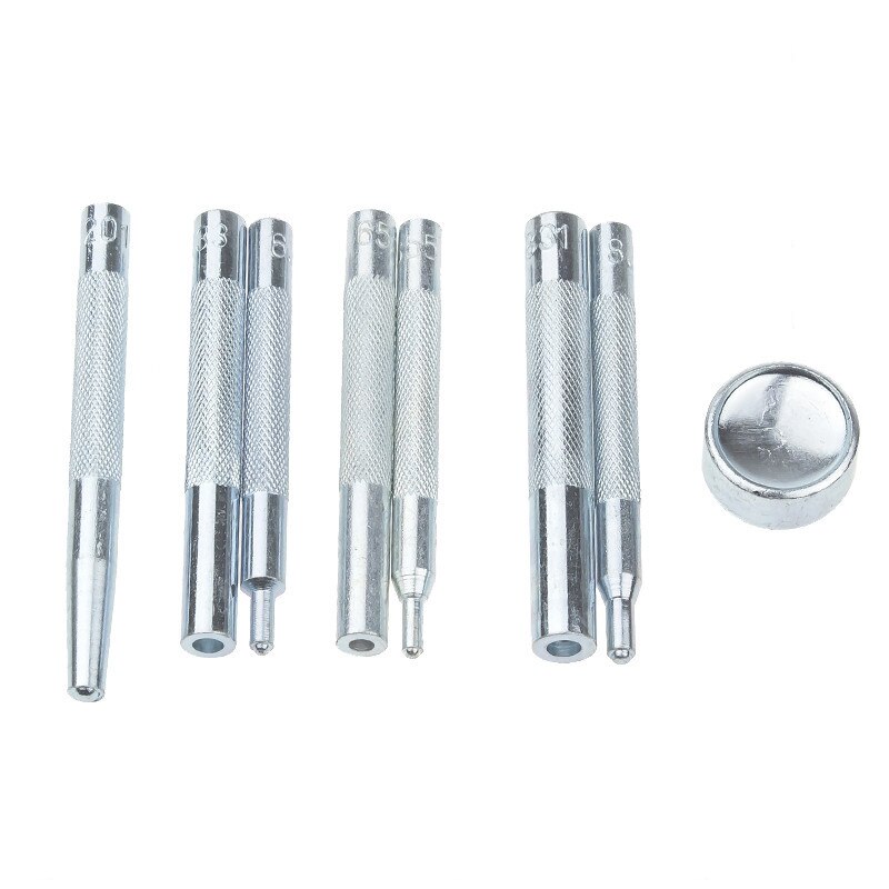 Meetee 1set Snap Buttons Fastener Press Tool Kit DIY Manual Leather Craft Bag Button Buckle Installation Accessories AP2241