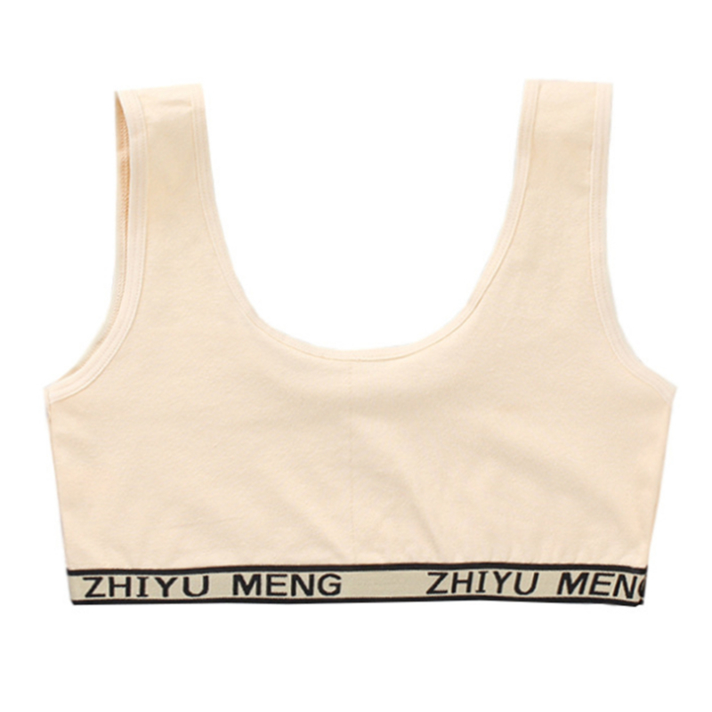 Sujetador de entrenamiento para chica adolescente de 8 a 18 años, chaleco inalámbrico para adolescentes, camisetas sin mangas para niños, chaleco con letras estampadas, sujetadores de para niña