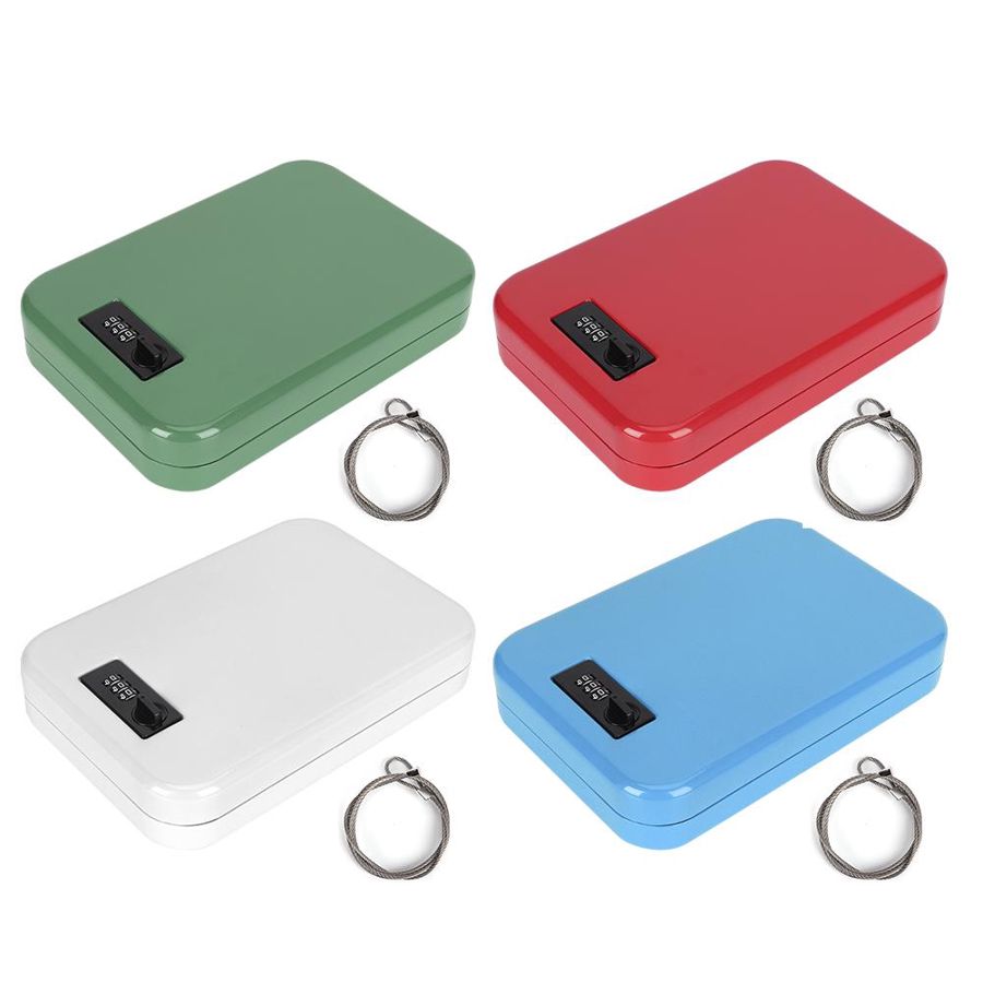 Portable Mechanical Password Storage Box Holder Cold-Roll Steel Sheets Anti-Theft Safe Organizer caja fuerte cofre