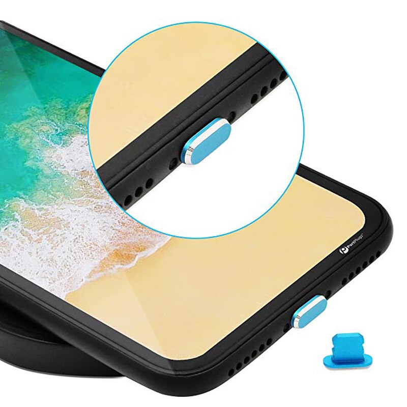 Tapón de Metal antipolvo para iPhone, accesorio para teléfono móvil iPhone 11 X XR Max 8 7 6S Plus 5S SE