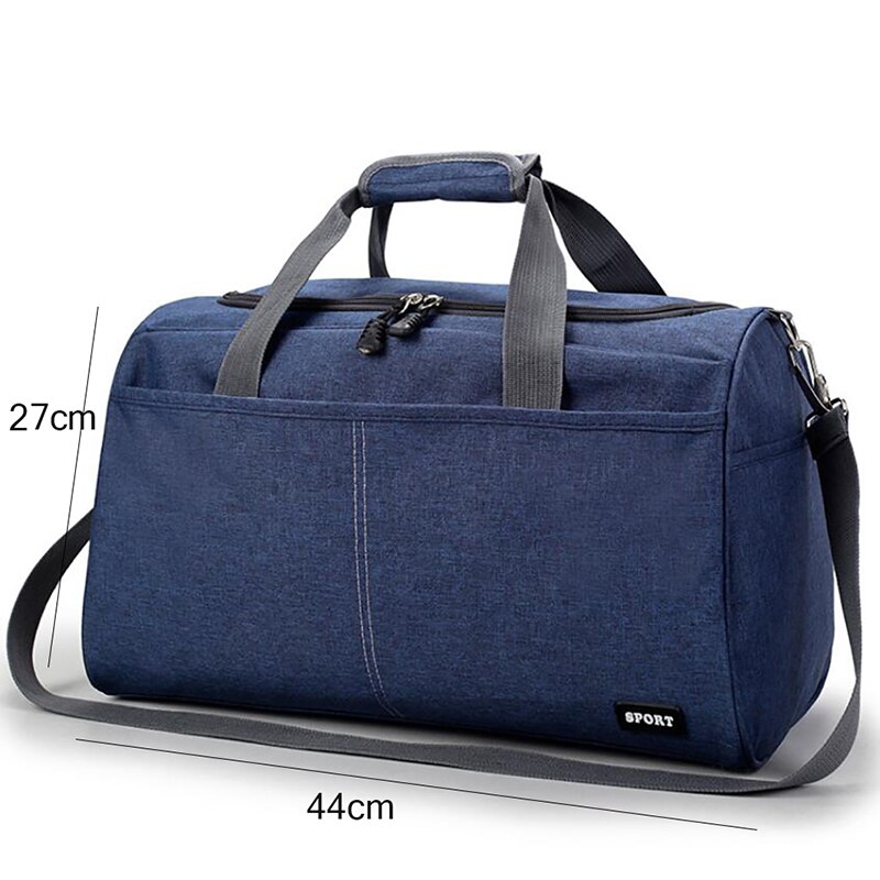 Oxford Cloth Women's Travel Bag Waterproof Men Business Travel Duffle Luggage Packing Handbag Shoulder Storage Bags Tote: dark blue big size