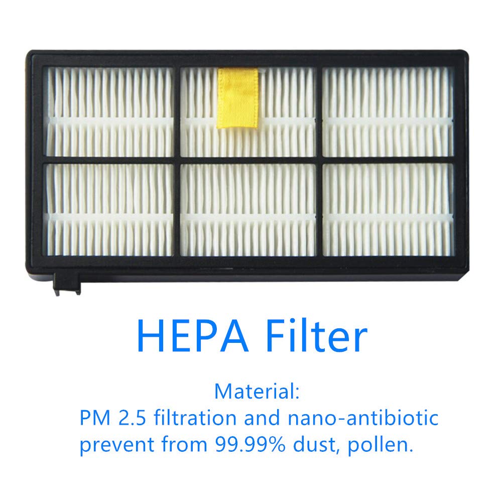 Replacement Parts for iRobot Roomba 800 900 Series 805 860 870 871 880 890 960 980 Vacuum Cleaner Roller Filters Side Brushes